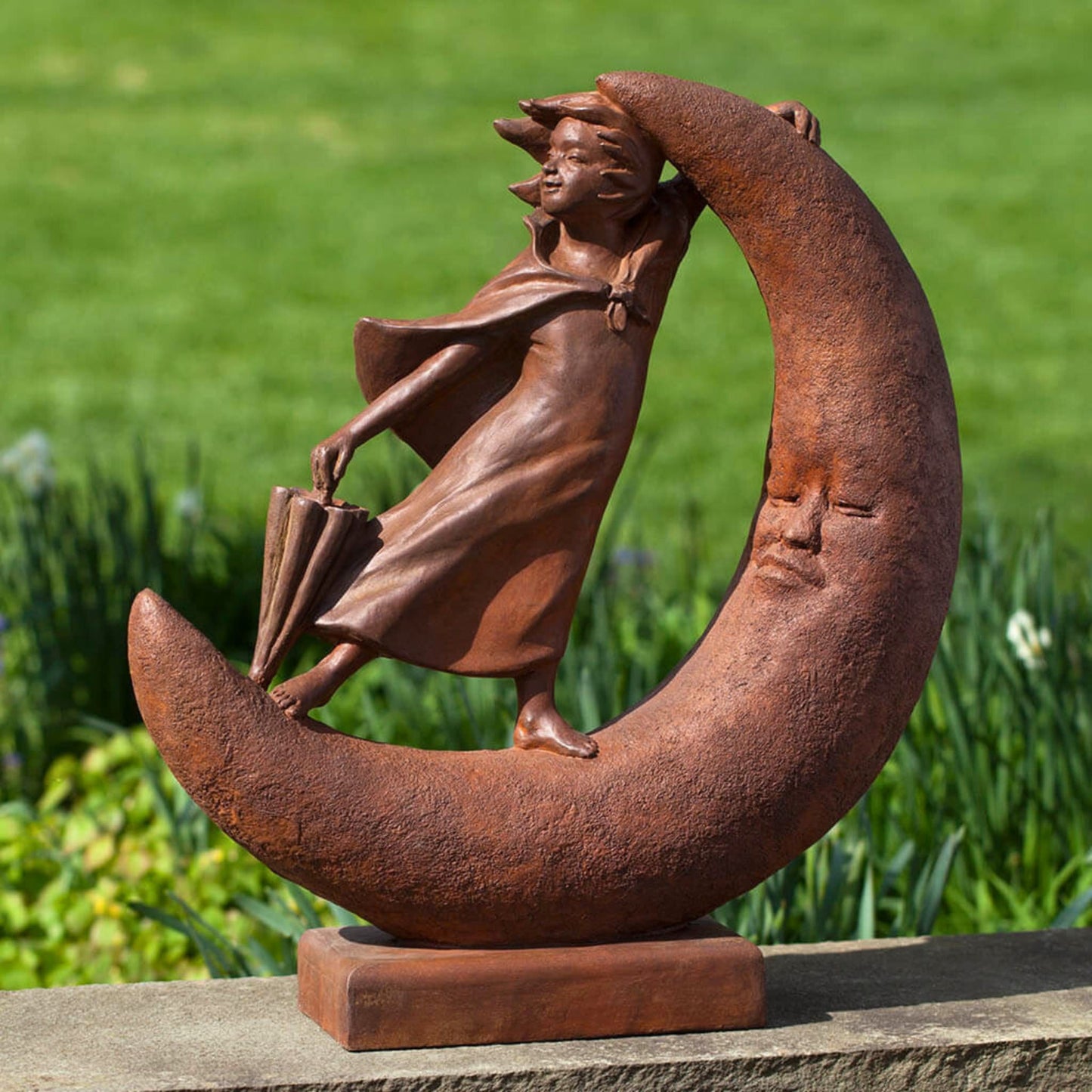 Campania Once Upon a Moon Concrete Garden Statue - #S491