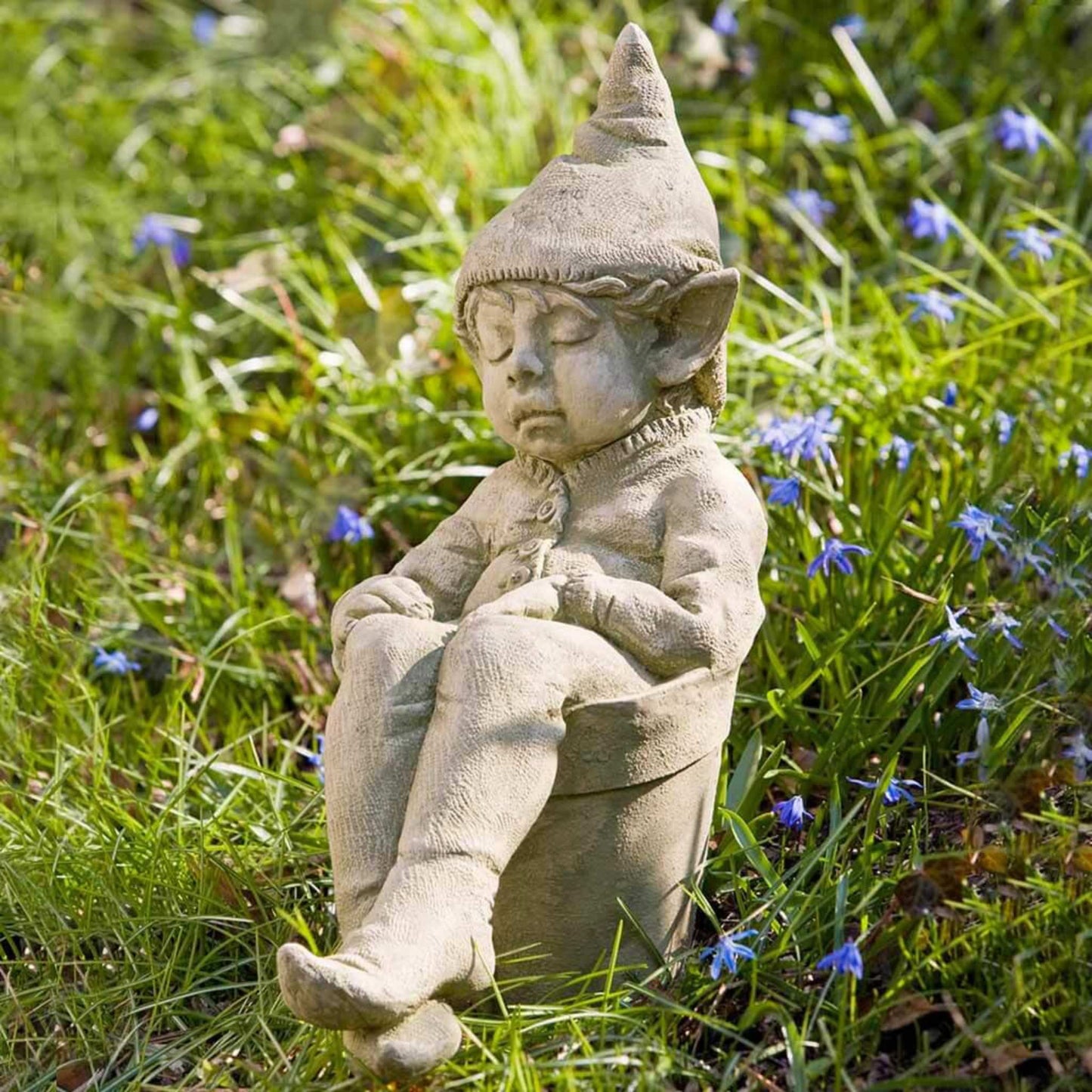 Campania Joe The Garden Elf Concrete Statue