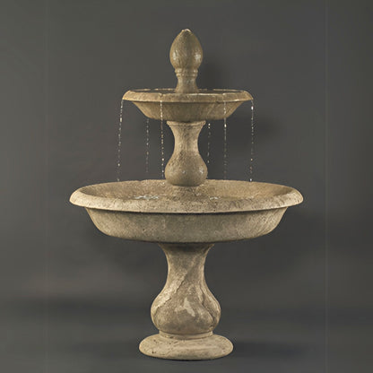 Fiore Old Toscano 2-Tier Concrete Fountain - #LG126