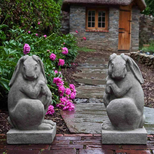 Campania Newport Rabbit Concrete Garden Statues - #A509
