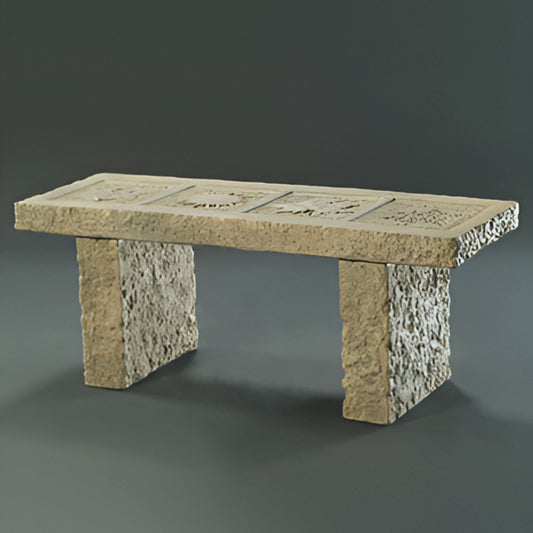 Fiore Four Seasons Concrete Garden Bench