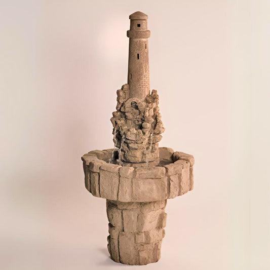 Fiore Lighthouse on Cliff Concrete Fountain - #277