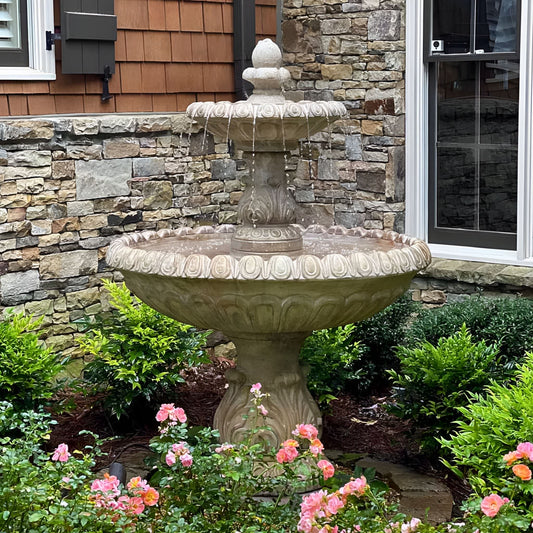 Fiore International 2-Tier Concrete Fountain - #LG153