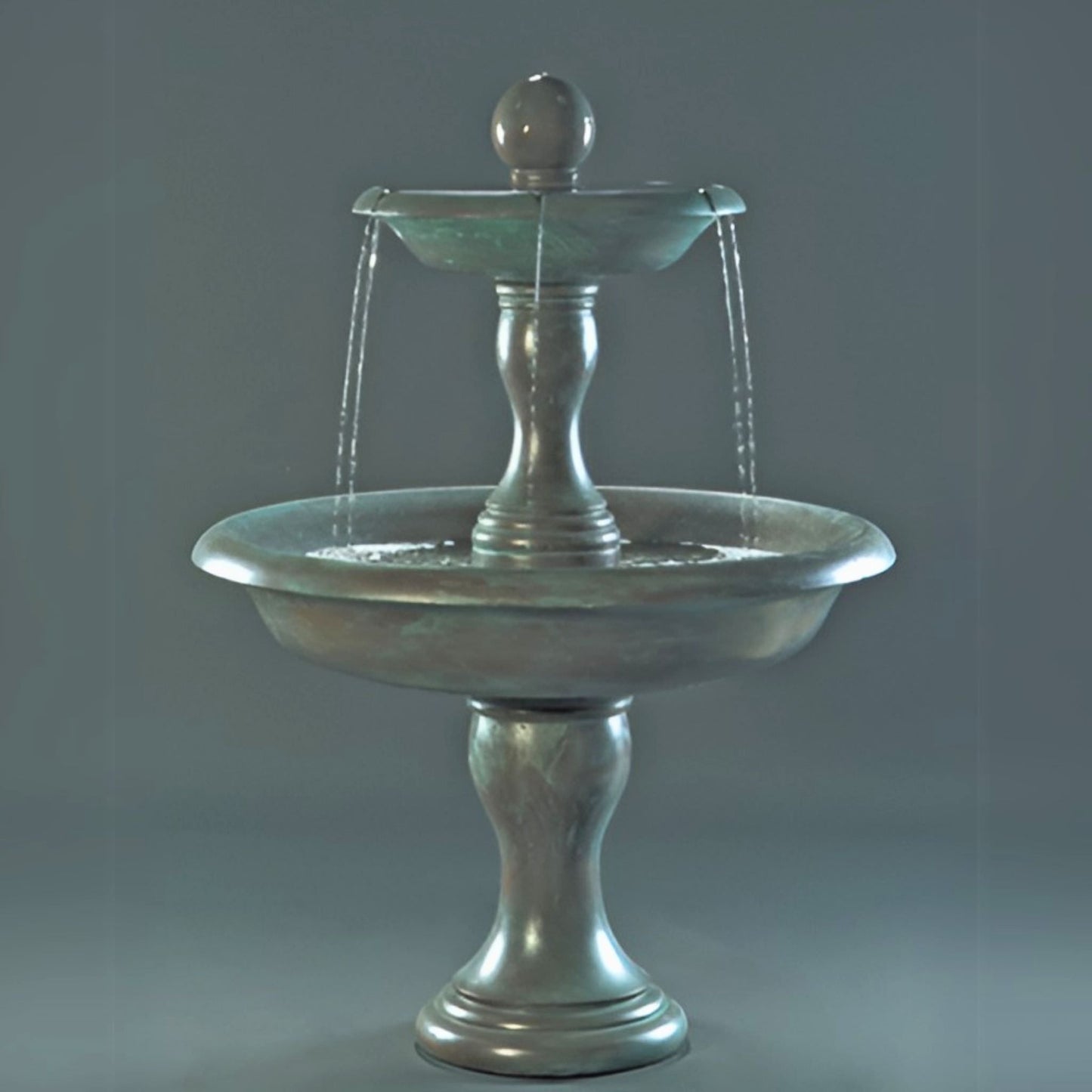 Fiore Perfetta 2-Tier Concrete Fountain - #LG109