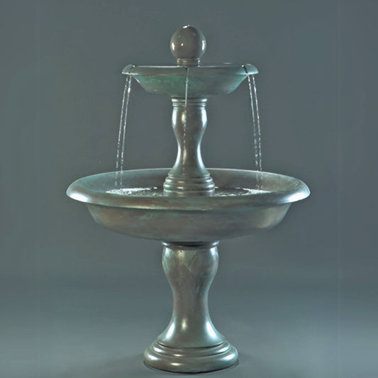 Fiore Perfetta 2-Tier Concrete Fountain - #LG109