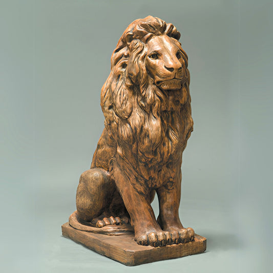 Fiore Estate Lion Concrete Garden Statue
