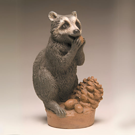 Fiore Raccoon Concrete Garden Statue - #412R