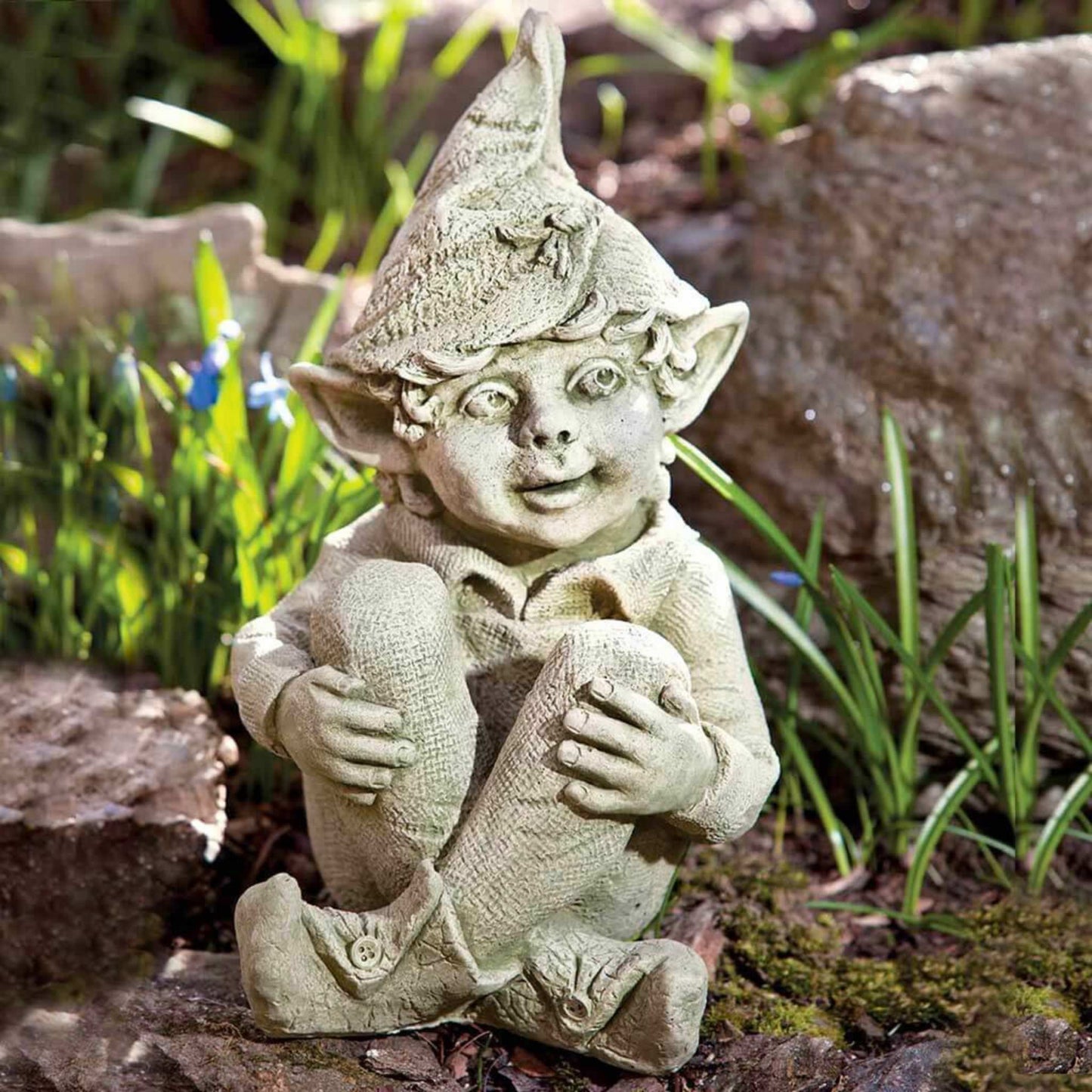Campania International Aiden The Garden Elf Concrete Statue