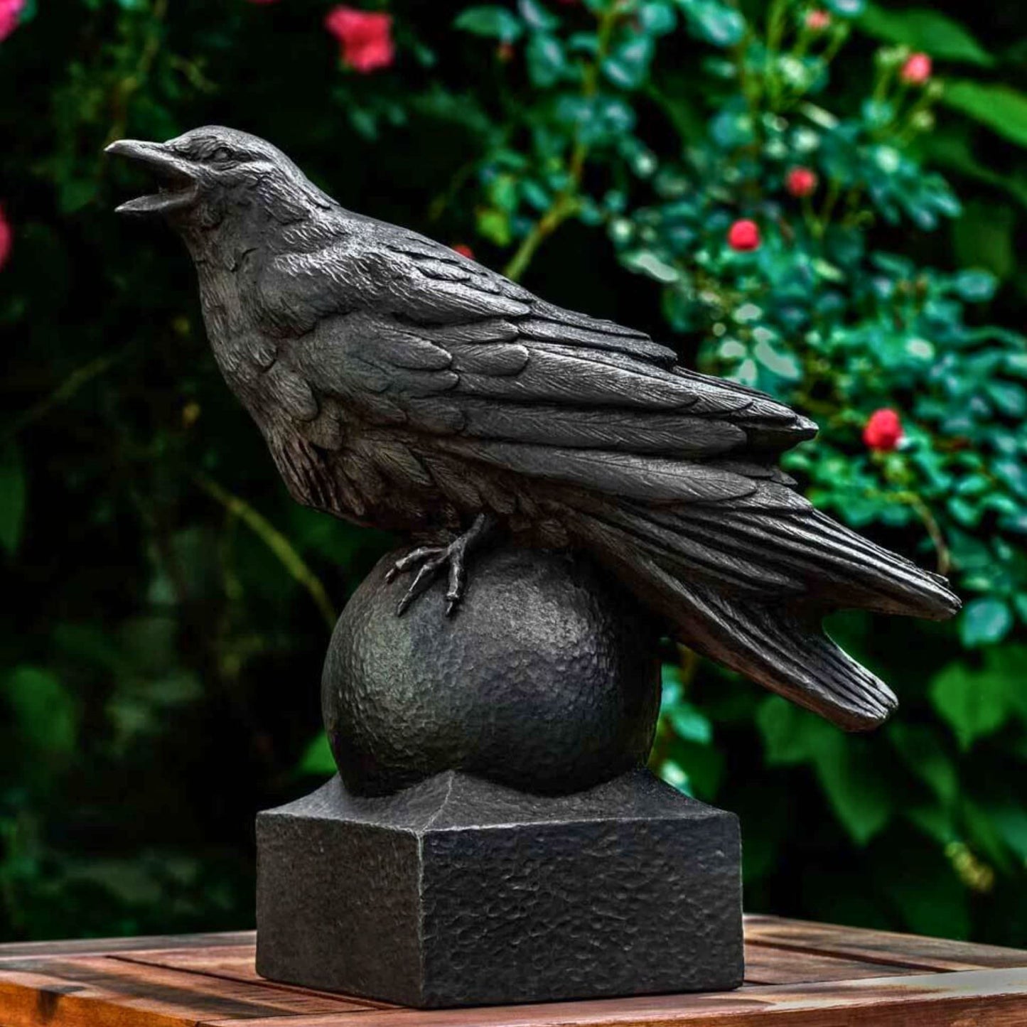 Campania Corvus Concrete Garden Statue