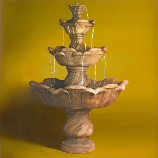 Fiore Cabo 4-Tier Concrete Fountain