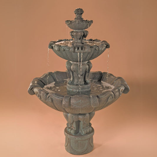 Fiore Vesuvio 3-Tier Concrete Fountain - #2080FM