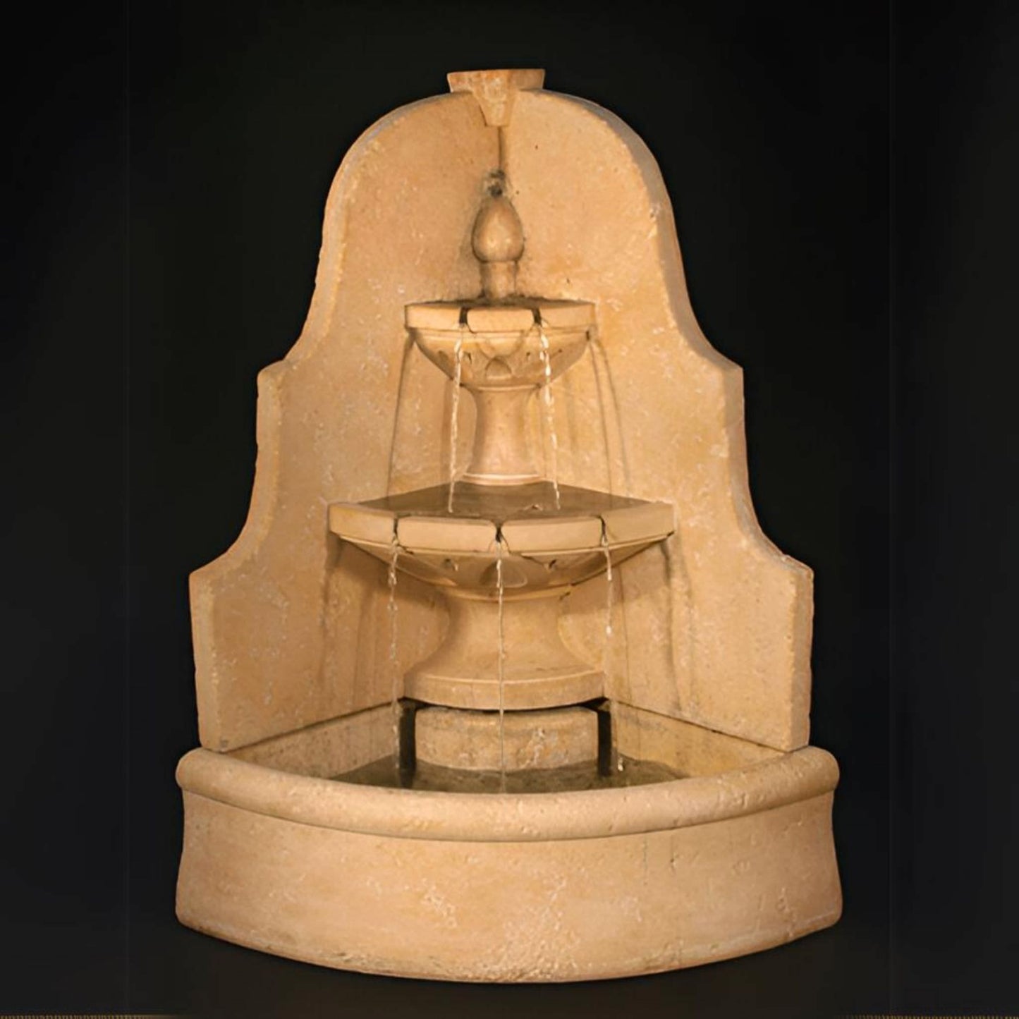 Fiore D'Angolo 2-Tier Corner Wall Fountain