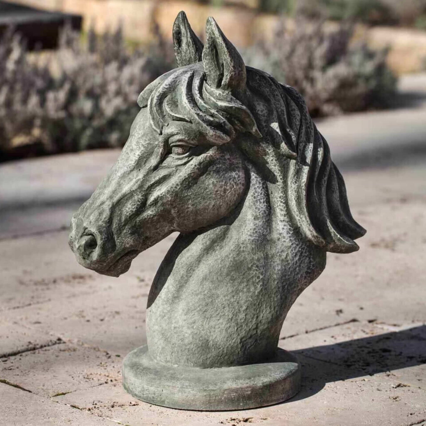 Campania Spirit Horse Concrete Garden Statue - #A523