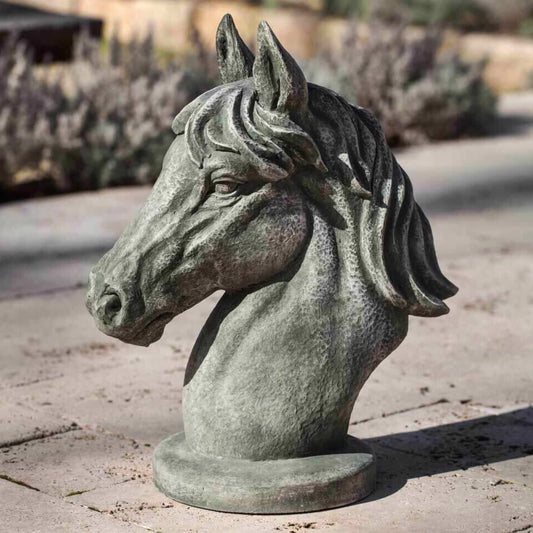 Campania Spirit Horse Concrete Garden Statue - #A523