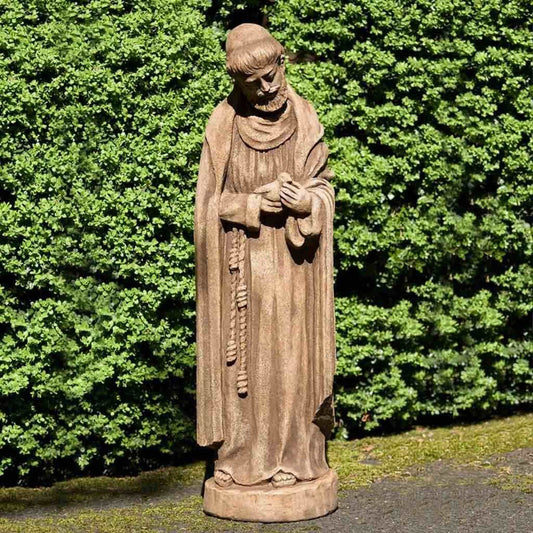 Campania St. Francis w/Baby Bird Concrete Garden Statue - #R101