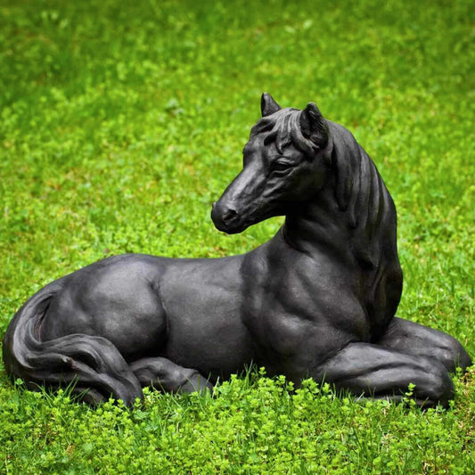 Campania Charlotte's Choice Concrete Horse Statue - #A483