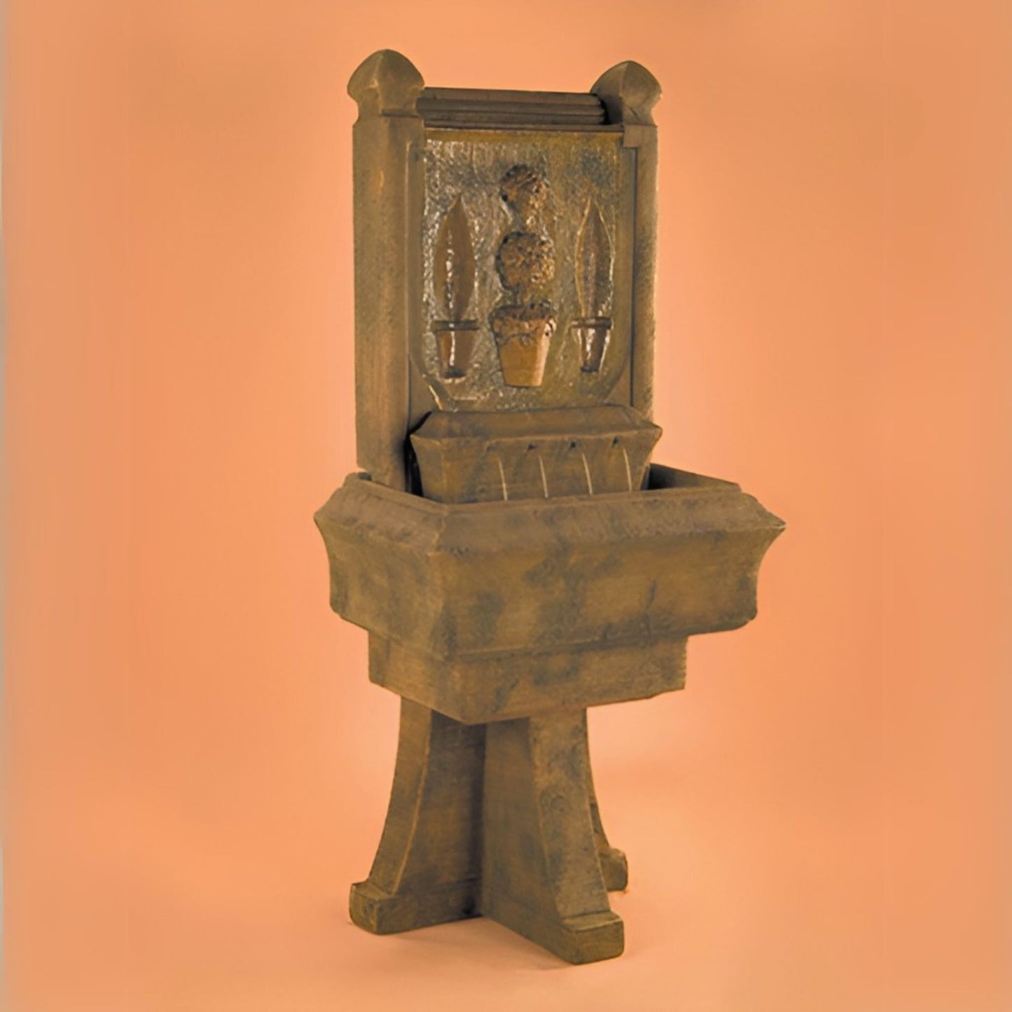 Fiore Topiary Concrete Wall Fountain - #294