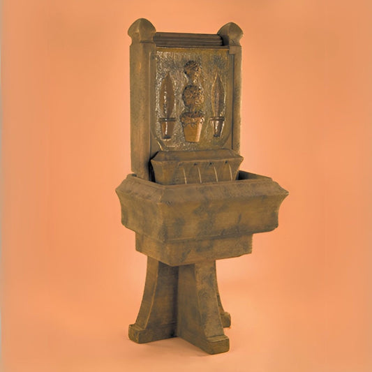 Fiore Topiary Concrete Wall Fountain - #294