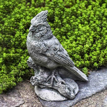 Campania Northern Cardinal Concrete Garden Statue - #A505