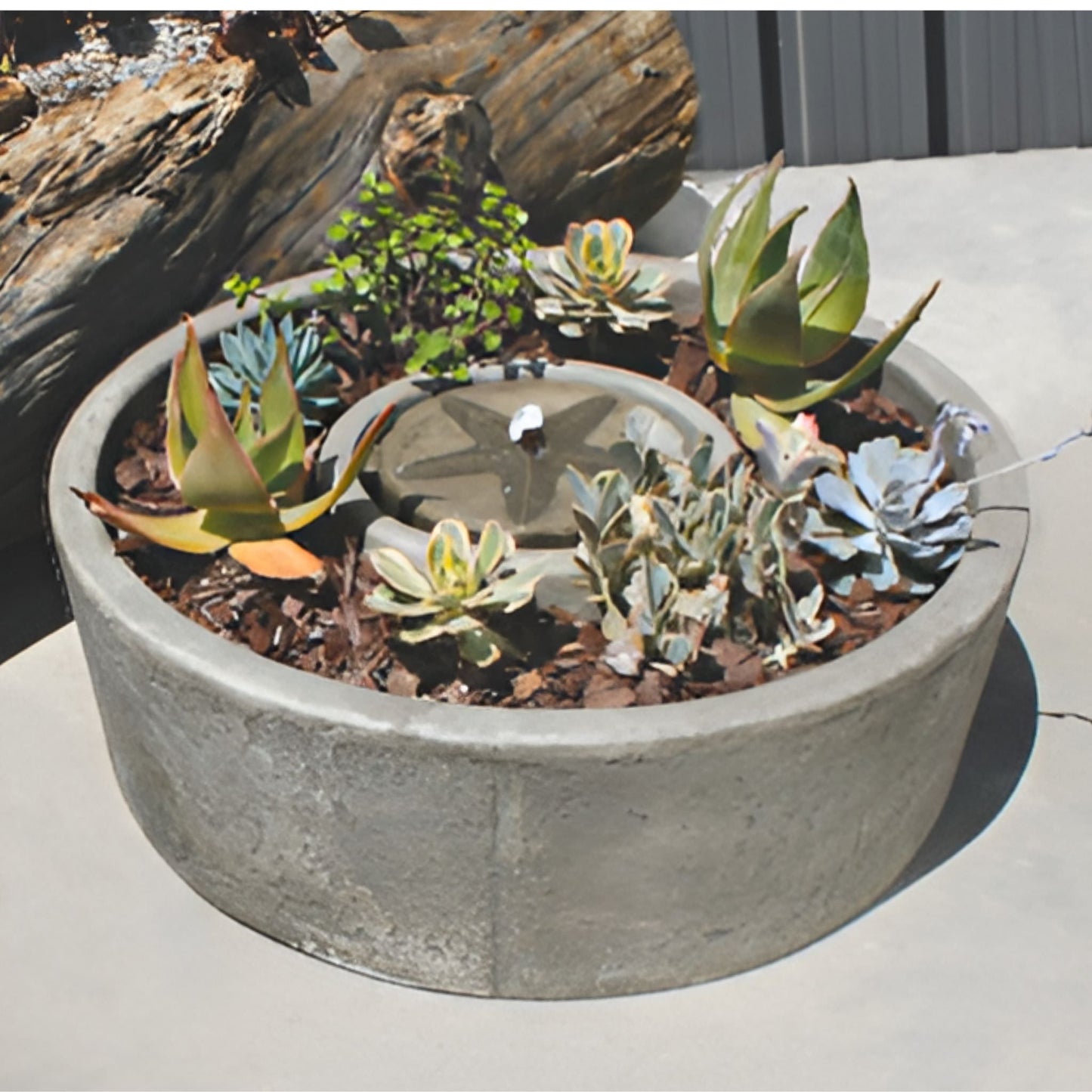 Fiore Vera Concrete Planter Fountain - #243