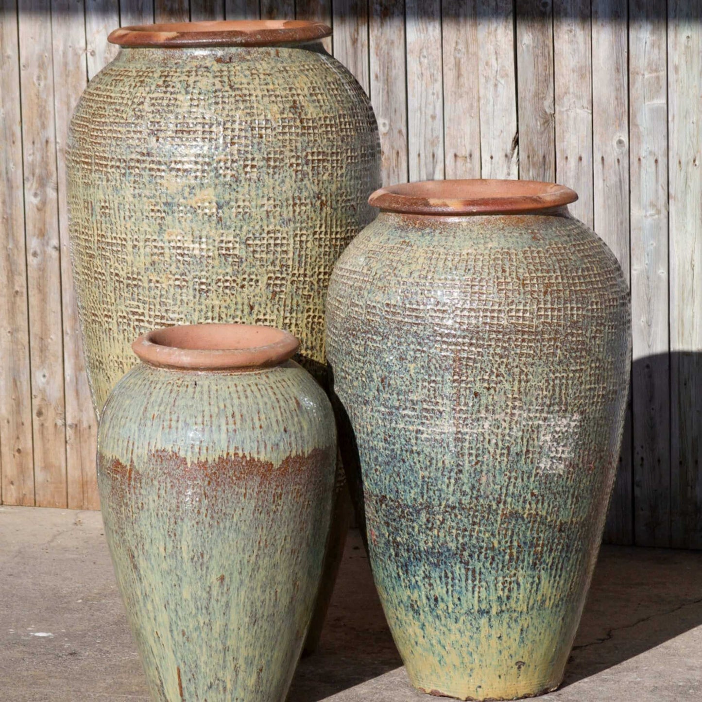 Blue Thumb Triple Tuscany Vase "Sand Dune" Water Fountain