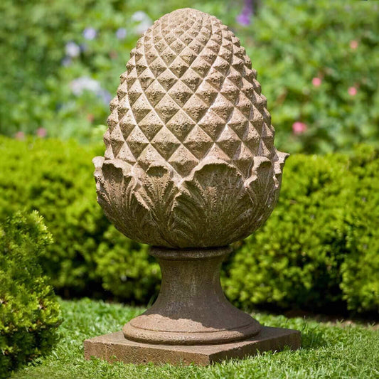 Campania Williamsburg Grand Pine Cone Concrete Finial Statue -  #S303