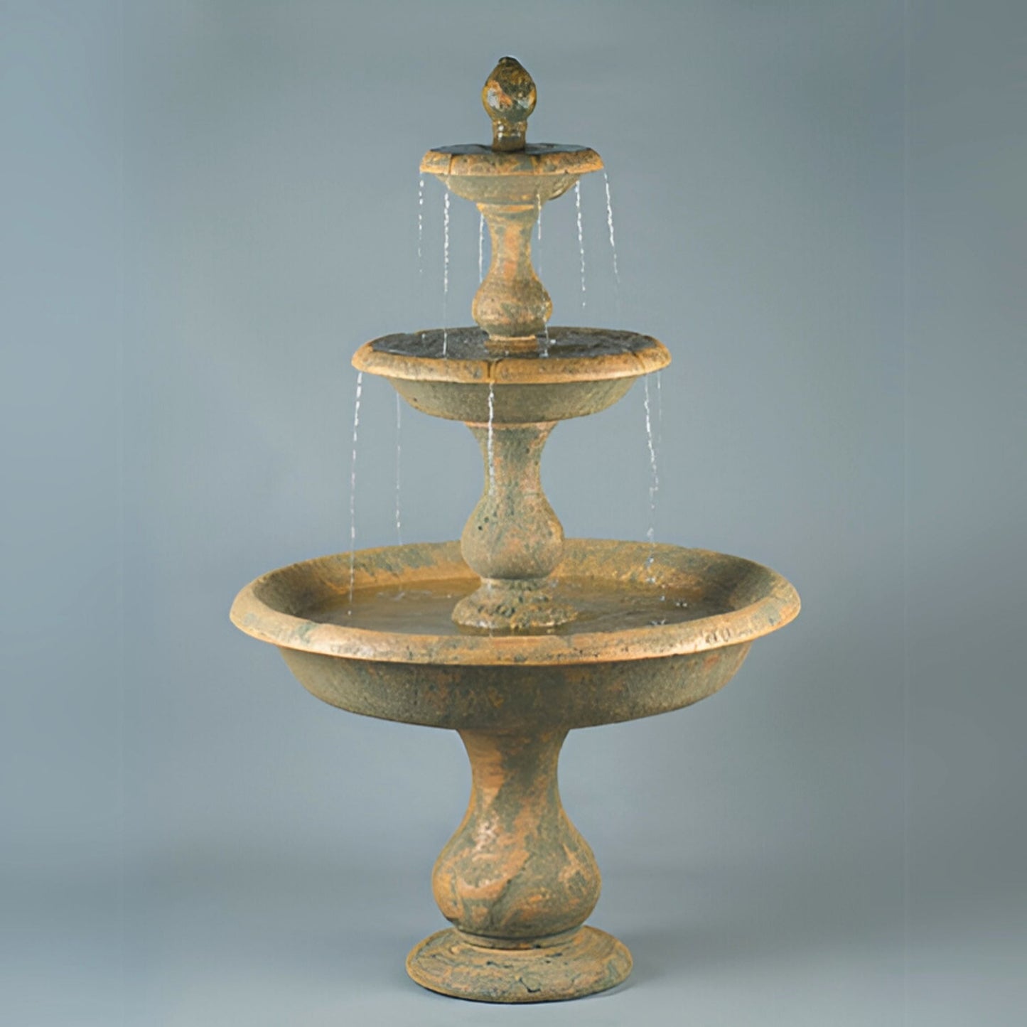 Fiore Old Toscano 3-Tier Concrete Fountain - #LG118