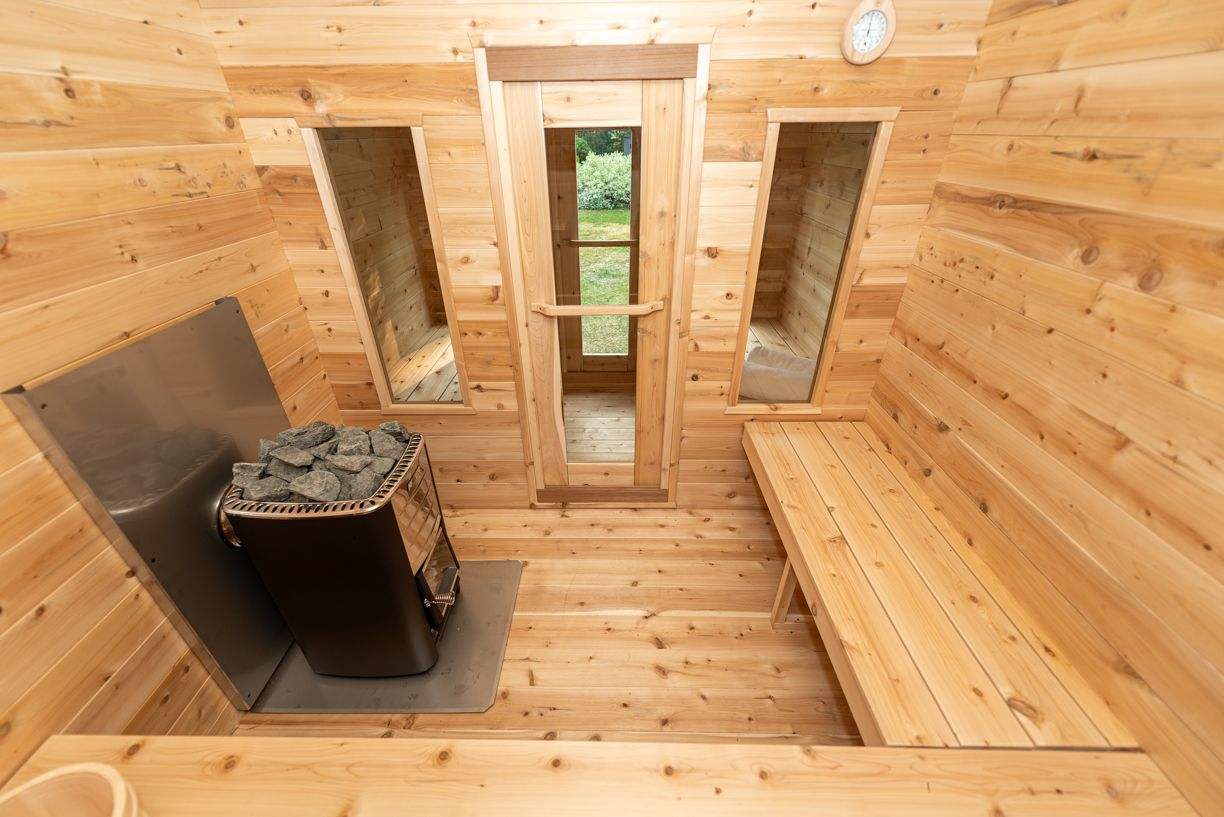 6 Person Cabin Sauna with Changeroom - Georgian