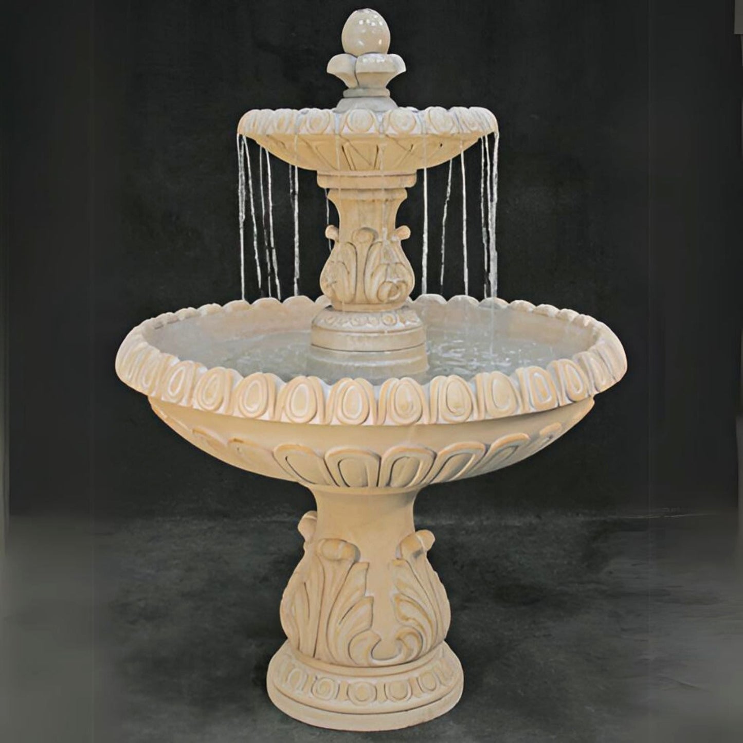 Fiore International 2-Tier Concrete Fountain - #LG153