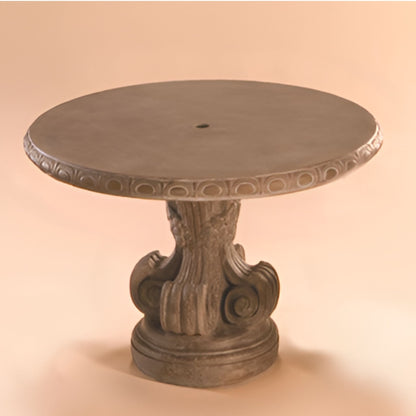 Fiore Curved Concrete Benches + Table Set