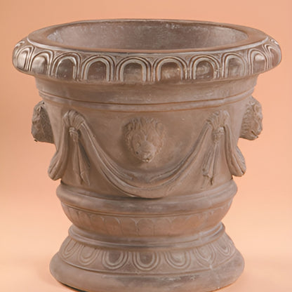 Fiore Classico Lion Concrete Vase Fountain