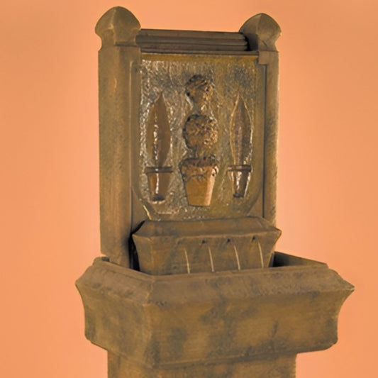 Fiore Topiary Concrete Wall Fountain - #294