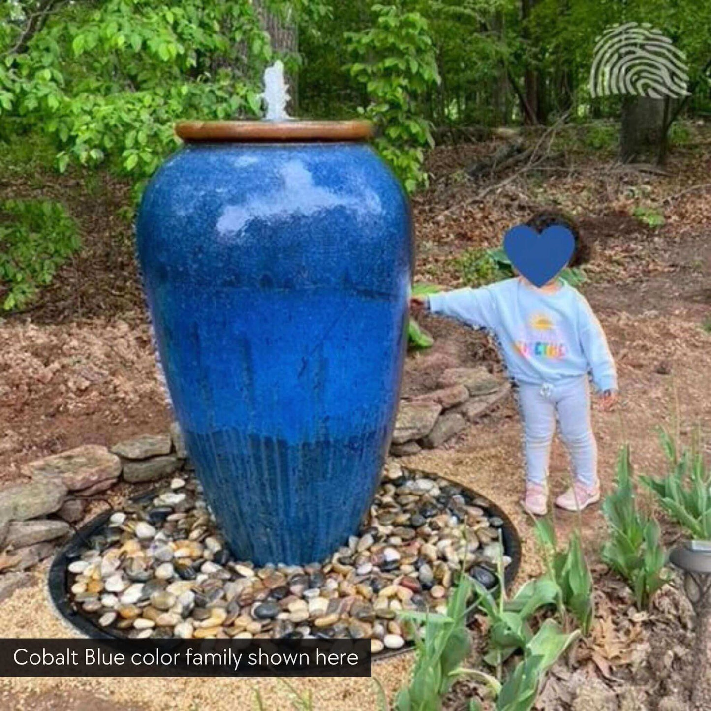 Blue Thumb Triple Tuscany Vase "Red/Multi" Water Fountain