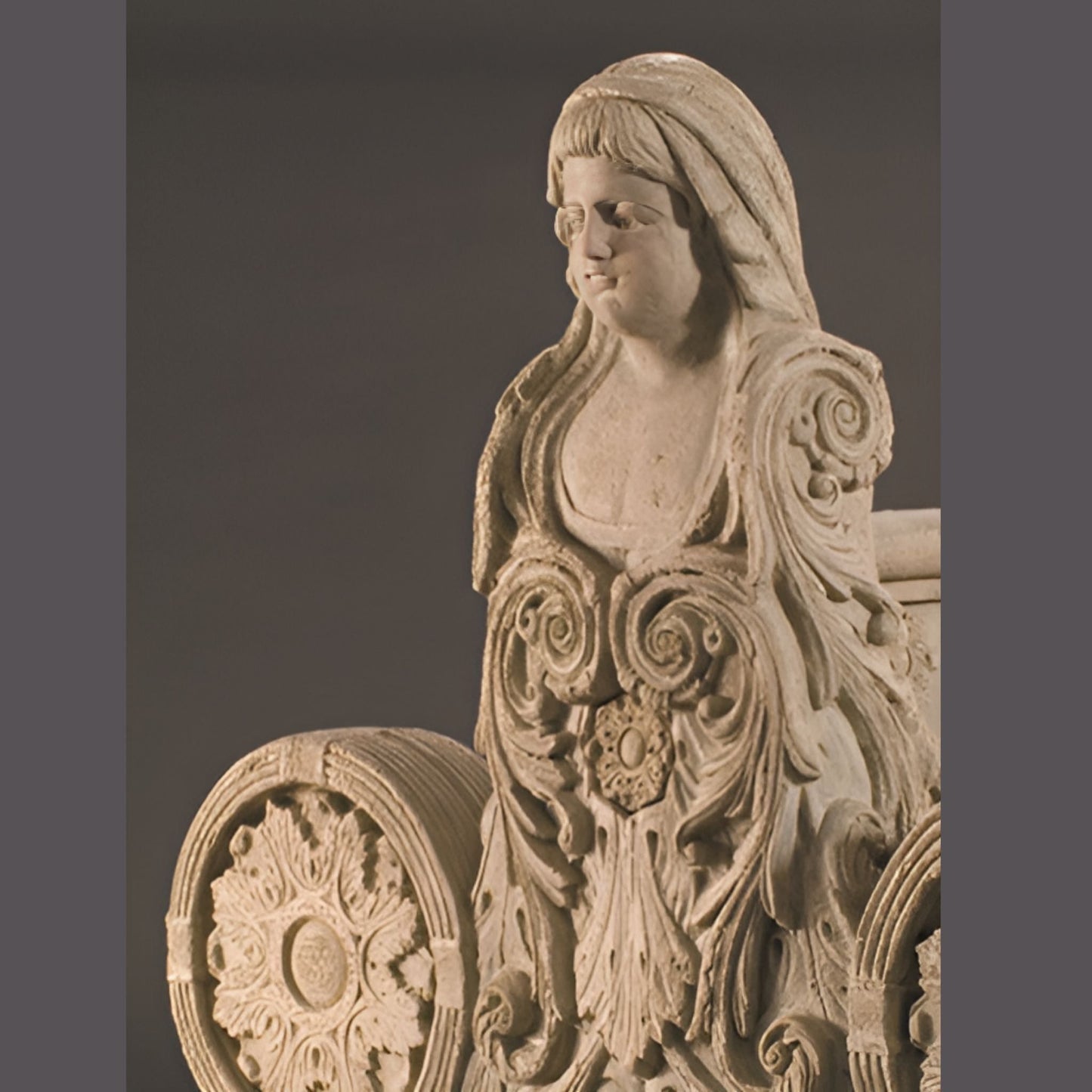 Fiore Bench of Nobility 2-Sided Concrete Garden Bench - #629