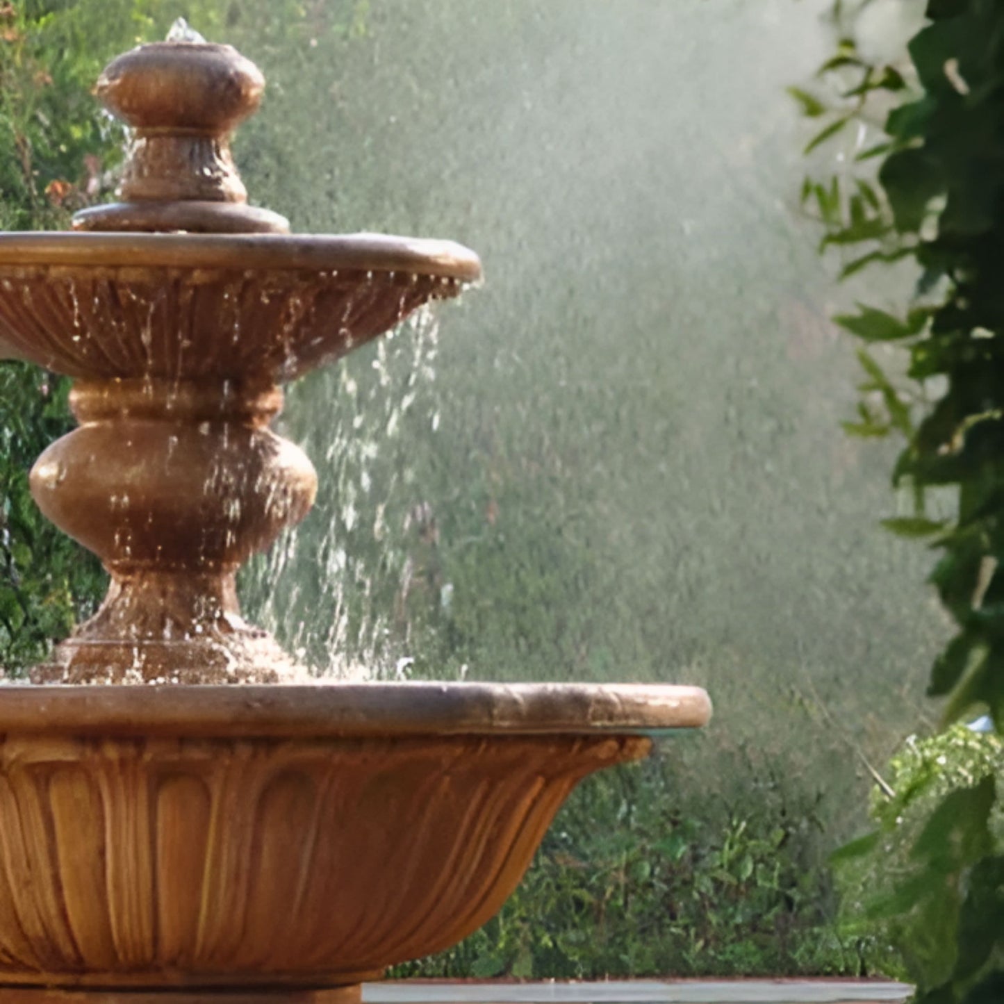 Fiore Stone Formal 2-Tier Garden Fountain #2072