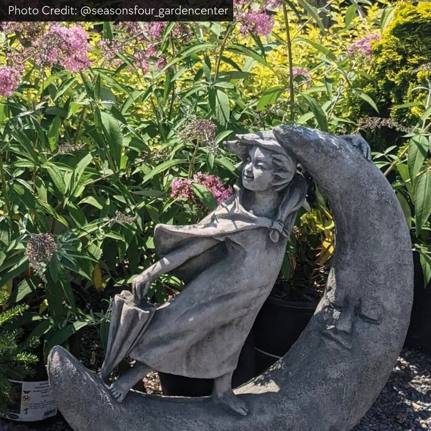 Campania Once Upon a Moon Concrete Garden Statue - #S491