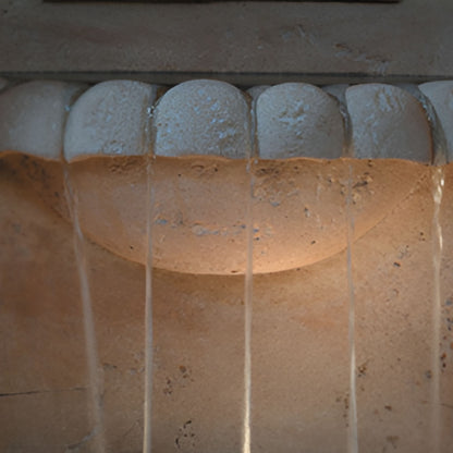 Fiore Basque Concrete Wall Fountain with Light