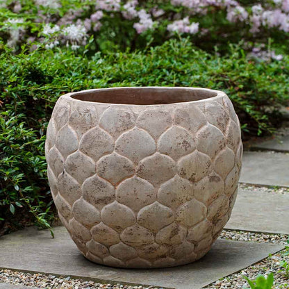 Campania International Pina Planter in Antico Terra Cotta set of 3