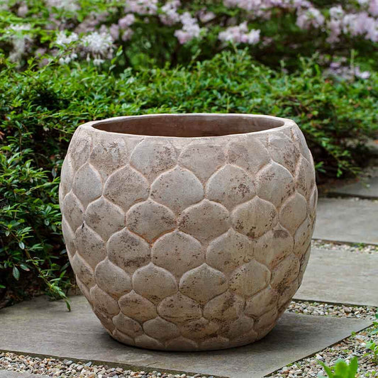 Campania International Pina Planter in Antico Terra Cotta set of 3