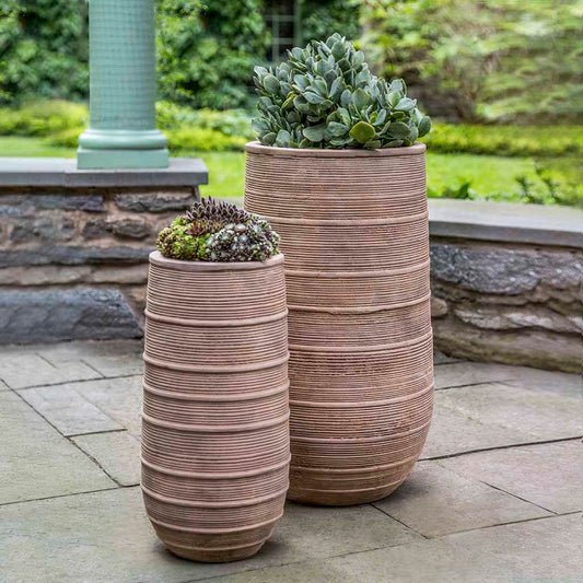 Campania International Madera Tall Planter in set of 2