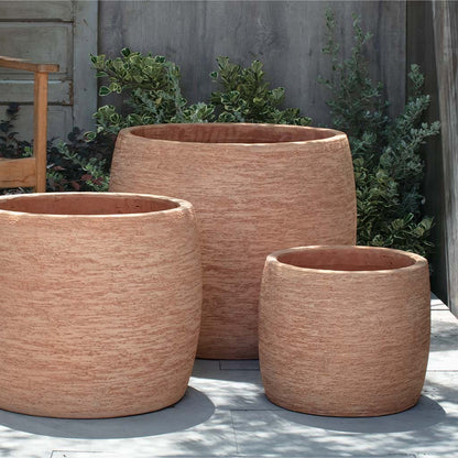 Campania International Denali Planter in Terra Cotta set of 3