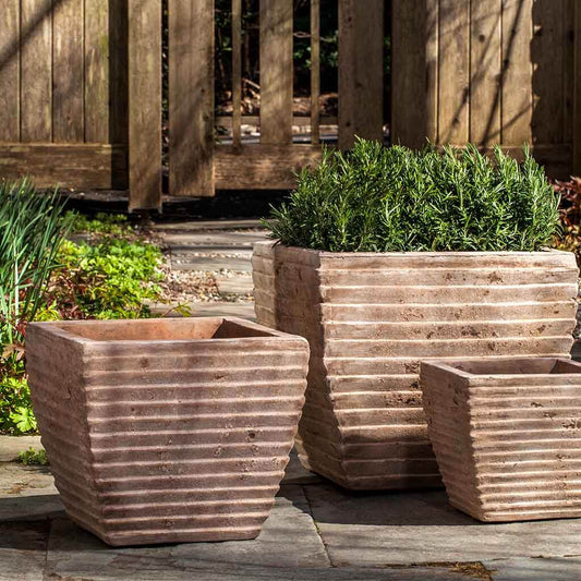 Campania International Ipanema Square Planter set of 3