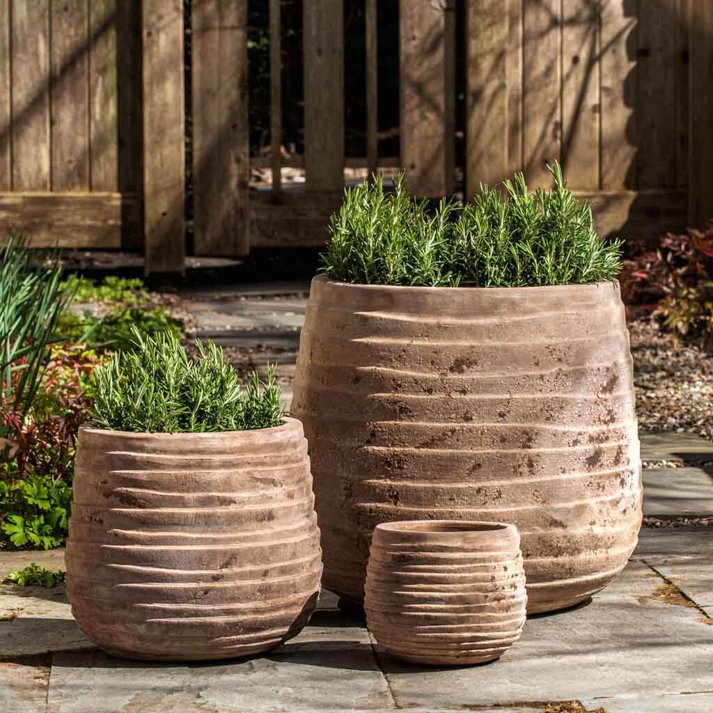 Campania International Ipanema Round Planter set of 3