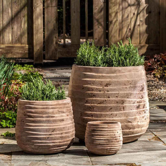 Campania International Ipanema Round Planter set of 3