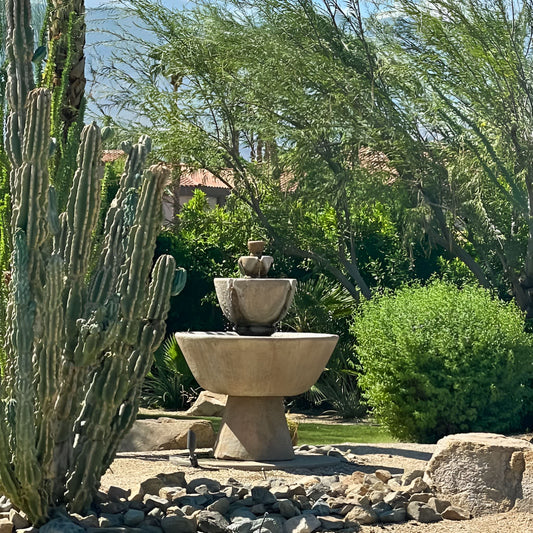 Fiore Tuscan Garden 3-Tier Concrete Fountain - #2122