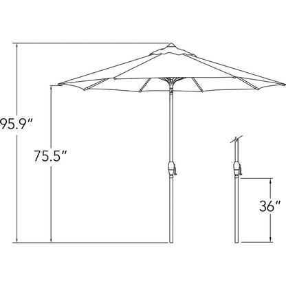 SimplyShades Aruba 9' Octagonal Auto Tilt Umbrella