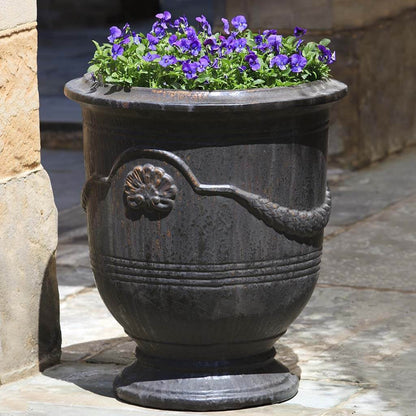 Campania Coquille Anduze Urn Set of 3 | Glazed and Terra Cotta