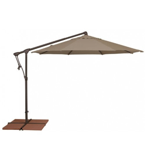 Treasure Garden 10' Octagon AG19 Cantilever Umbrella - O'bravia Polyester Fabric