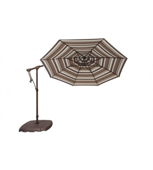 Treasure Garden 10' Octagon AG19 Cantilever Umbrella - O'bravia Polyester Fabric