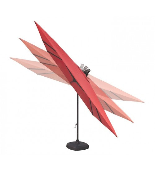 Treasure Garden 10' AG25TSQ Cantilever Umbrella - O'Bravia Polyester Fabric